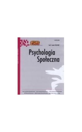 Psychologia Społeczna nr 2(2)/2006 - Ebook