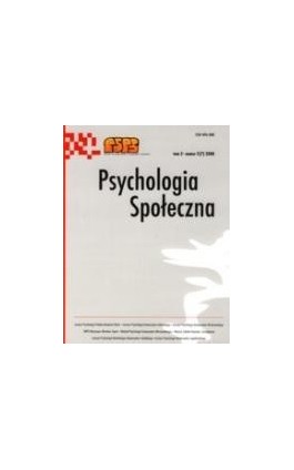 Psychologia Społeczna nr 2(7)/2008 - Ebook