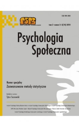 Psychologia Społeczna nr 2-3(14)/2010 - Ebook