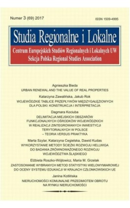 Studia Regionalne i Lokalne nr 3(69)/2017 - Agnieszka Bieda - Ebook