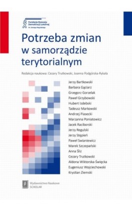 Potrzeba zmian w samorządzie terytorialnym - Ebook - 978-83-67450-32-4