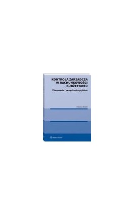 Kontrola zarządcza w rachunkowości budżetowej. Planowanie i zarządzanie ryzykiem - Ireneusz Rosiek - Ebook - 978-83-8286-791-6