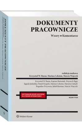 Dokumenty pracownicze. Wzory. Komentarze - Marcin Wujczyk - Ebook - 978-83-8358-118-7