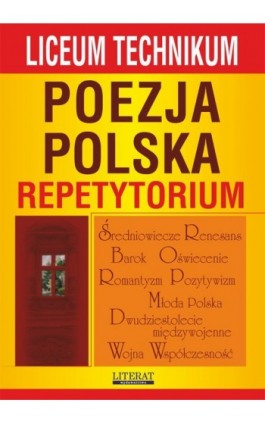 Poezja polska. Repetytorium - Anna Skibicka - Ebook - 978-83-7774-498-7