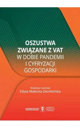 Oszustwa związane z VAT w dobie pandemii i cyfryzacji gospodarki - Ebook - 978-83-8211-182-8