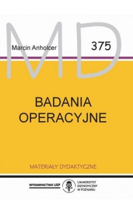 Badania operacyjne - Marcin Anholcer - Ebook - 978-83-8211-199-6
