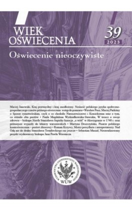 Wiek Oświecenia 39/2023 - Ebook