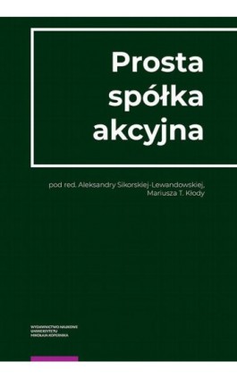 Prosta spółka akcyjna - Ebook - 978-83-231-5132-6