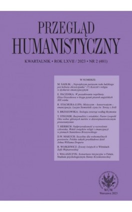 Przegląd Humanistyczny 2023/2 (481) - Ebook
