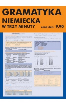 Gramatyka niemiecka w trzy minuty - Marzena Łojewska - Ebook - 978-83-67523-16-5