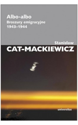 Albo-albo - Stanisław Cat-Mackiewicz - Ebook - 978-83-242-2440-1