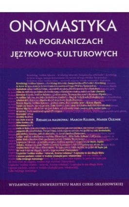 Onomastyka na pograniczach językowo-kulturowych - Ebook - 978-83-227-9061-8
