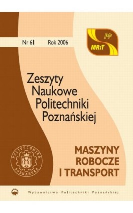 Maszyny Robocze i Transport nr 61 - Praca zbiorowa - Ebook