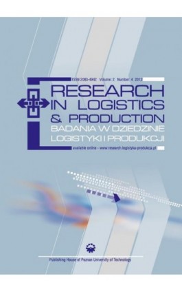 Research in Logistics & Production - Badania w dziedzinie logistyki i produkcji, Vol. 2, No. 4, 2012 - Praca zbiorowa - Ebook