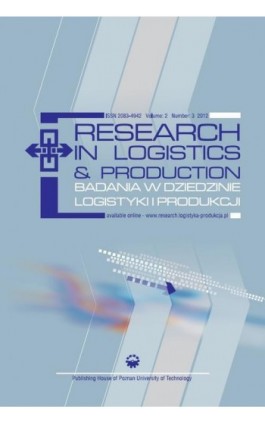 Research in Logistics & Production - Badania w dziedzinie logistyki i produkcji, Vol. 2, No. 3, 2012 - Praca zbiorowa - Ebook
