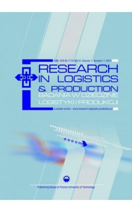 Research in Logistics & Production - Badania w dziedzinie logistyki i produkcji, Vol. 1, No. 1, 2011 - Praca zbiorowa - Ebook - 978-83-7775-004-9