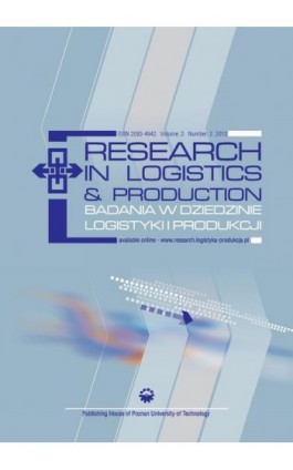 Research in Logistics & Production - Badania w dziedzinie logistyki i produkcji, Vol. 2, No. 2, 2012 - Praca zbiorowa - Ebook