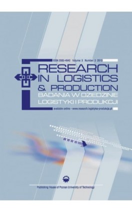 Research in Logistics & Production - Badania w dziedzinie logistyki i produkcji, Vol. 3, No. 3, 2013 - Praca zbiorowa - Ebook