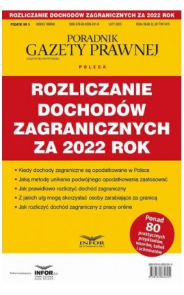 Rozliczanie dochodów zagranicznych za 2022 rok - Mariusz Makowski - Ebook - 978-83-8268-261-8