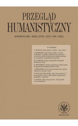 Przegląd Humanistyczny 2023/3 (482) - Ebook