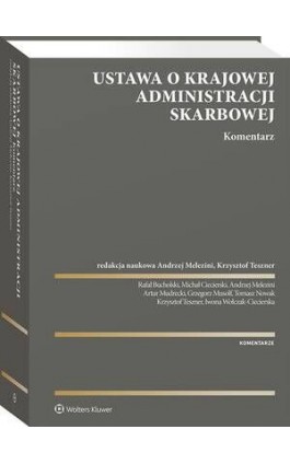 Ustawa o Krajowej Administracji Skarbowej. Komentarz - Artur Mudrecki - Ebook - 978-83-8358-558-1