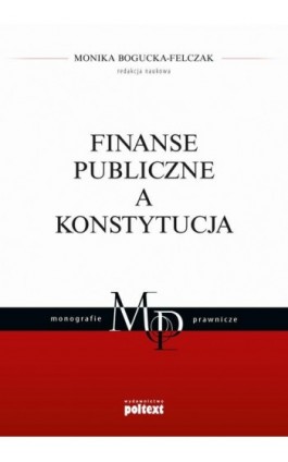 Finanse publiczne a Konstytucja - Ebook - 978-83-8175-053-0